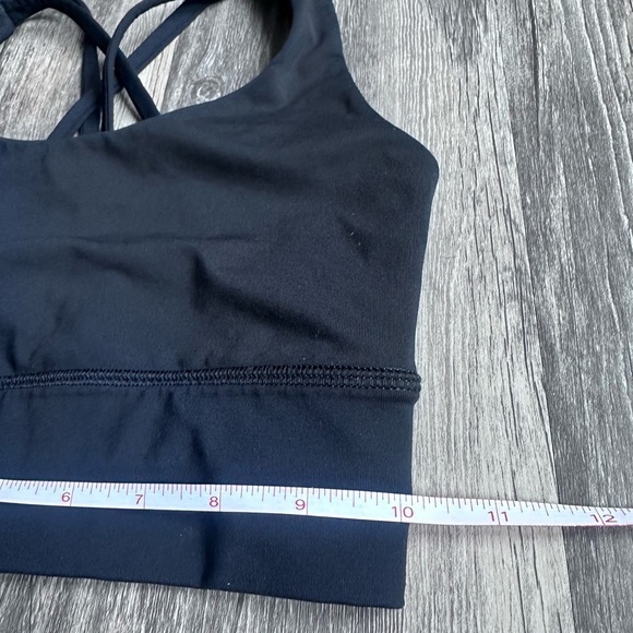Lululemon Sports Bra SZ 2 Lululemon Energy Medium Support Black Bra - Picture 10 of 12
